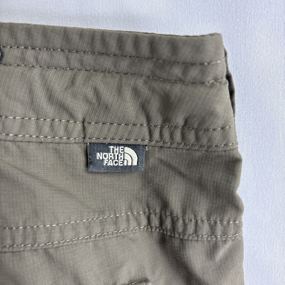 North Face Women's Size 4 Short Brown Drawstring Hiking Pants Moisture Wicking - Picture 9 of 10